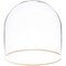 Plymor 5.5" x 5.5" Glass Display Dome Cloche with Gold Rim (no Base)